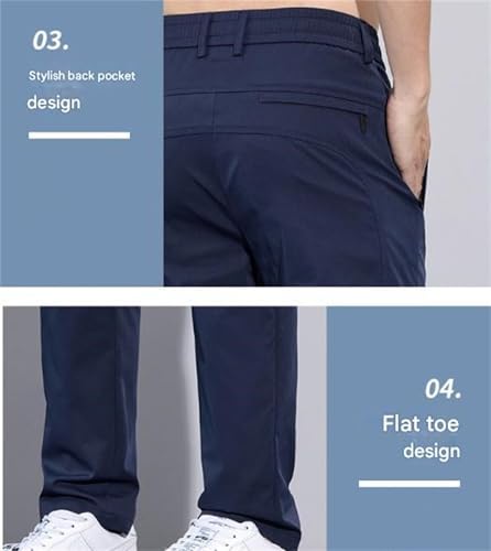 Meshirons - Ice Silk Mesh Panel Casual Pants, Quick Drying Breathable, Mesh Irons Cooling Pants for Men Over 554