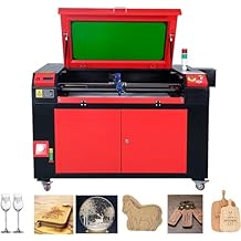 100W CO2 Laser Engraver, 35"x24" CO2 Laser Cutter with 2 Way Pass Air Assist Digital Control Panel RDWorks/Built in Air pump/Water Tank for Wood Glass Acrylic More Upgraded 100W