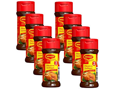 Maggi würzm mezcla 3 pikantes Aves (Pack de 8, 8 x 65 g)