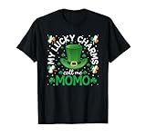 Funny Irish Shamrocks My Lucky Charms Call Me Momo T-Shirt