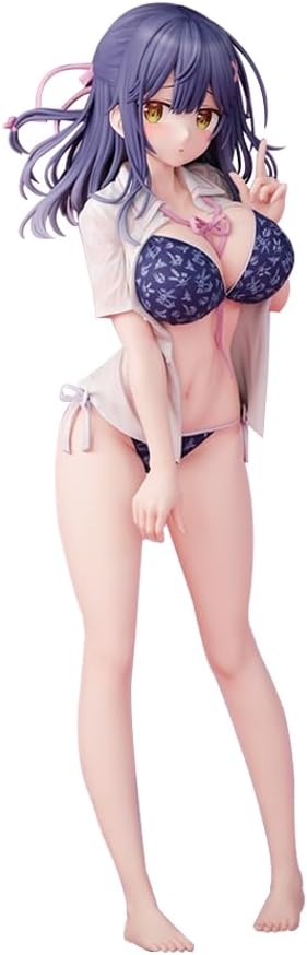 YLQANONG Kurokawa MIU Figures Jiraikei Original Painting Figure Beauty Girl Illustration Clukay Anime Action Figurine 9.84IN