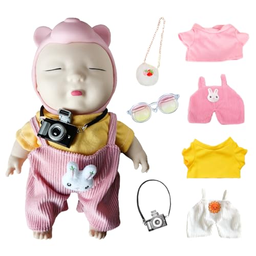 アグリーベイビーズ ぬいぐるみ 服【人形は含まれません 7点セット】スクイーズ 赤ちゃん BIGサイズ 20cm人形の服 可愛い 20cm-30cm ビッグ 人形 着せ替え ドール用服 (服7枚セットE-人形は含まれません)