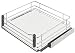 Produktbild GedoTec Unterschrank-Frontauszug Schrankauszug mit Tablar-Boden | Vollauszug mit Soft-Closing Dämpfung | Küchen-Auszug für Korpusbreite: 600 mm | Tragkraft: 30 kg | 1 Garnitur Holz-Auszugsboden
