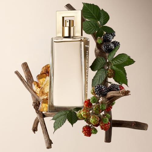 Avon Attraction woda perfumowana w sprayu, 50 ml, mieszanka owoców i piżma, afrodyzjak w butelce, długotrwały zapach, bez okrucieństwa