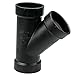 NIBCO 5810 Series ABS DWV Pipe Fitting, Wye, 3" x 3" x 2" Hub