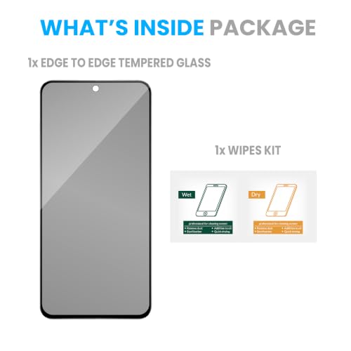 Image of FIRST MART Privacy Tempered Glass for Samsung Galaxy A27 | Anti-Spy Screen Protector, Edge-to-Edge 9H Scratch Protection, Case-Friendly, Bubble-Free | Pack of 1