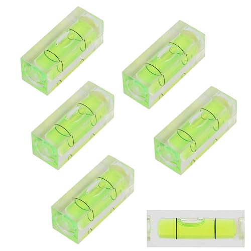 5 Stücke Mini Wasserwaage,15 × 15 × 40 Mm Libelle Wasserwaage,Kleine Wasserwaage,Wasserwaage Klein,Wasserwaage Für Möbel, Stative, Camping, Kameras, Wohnmobi