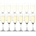 Dailyware™ Toasting Flutes (Set of 12), Elegant Style Glasses, Perfect for Special Occassions