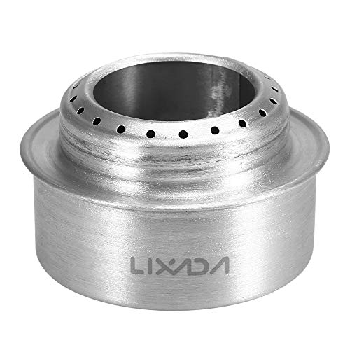 Lixada Portable Mini Aluminum Alloy Alcoho Stove with Lid Outdoor Camping Hiking Backpacking Cooking Stove - Image 4