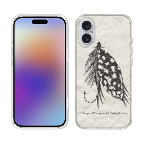 AnglersLife Redmi 12 5G XIG03 �Ƃ̌݊������� TPU�P�[�X �}�z�J�o�[ �A���h���C�h �P�[�X�̑�֕i �N���A ���� �y�� Android�p TPU Vintage 1800s angling fly fishing