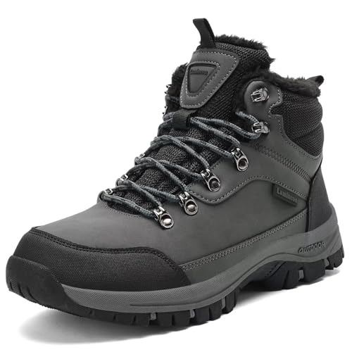 Men's Backpacking Boots: Top 5 Picks Reviewed 1 ZOOMCO Mens Snow Boots Anti-Slip Winter Boot Fur Lined Hiking Boots Water Resistant Outdoor Warm Comfort Camping Backpacking Shoes