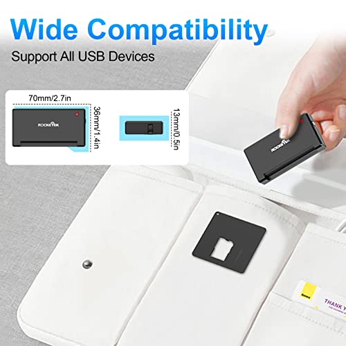 Rocketek Dod Military Usb Smart Card Reader/Cac Common Access Card Reader Writer For Military|Id Card/Ic Bank Chip Card Reader, Usb Smart Card Writer Compatible With Windows Xp/Vista/7/8/11, Mac Os #TOP6