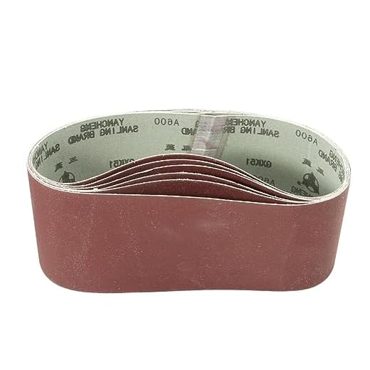 6PK 3" x 21" Aluminum Sanding Belts