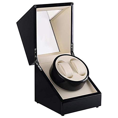Mover de relojes automáticos para evitar paradas estuche doble de madera 3