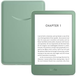 Amazon Kindle (newest gen) – Lightest and most compact Kindle with glare-free display, faster page turns, adjustable front light and long battery life – 16 GB – Without Ads – Matcha