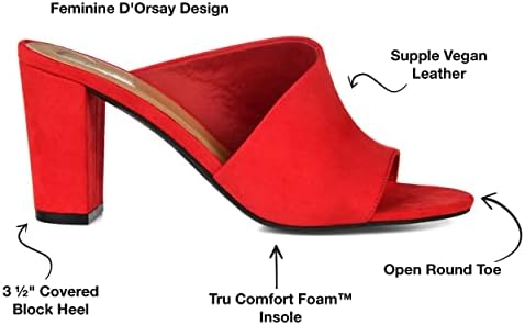Journee Collection Women's Tru Comfort Foam™ Allea Slide Red 10 Medium WOMENS US | Image 1