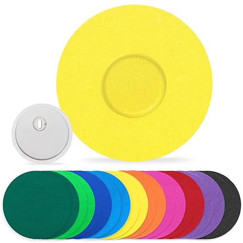 funpatch Waterproof Libre 3 Sensor Covers 20Pack Freestyle Adhesive Patches for Libre 3 Flexible CGM Tape Hypoallergenic & Latex-Free 14 Days Long Stay No Glue in The Center Multi-Colored
