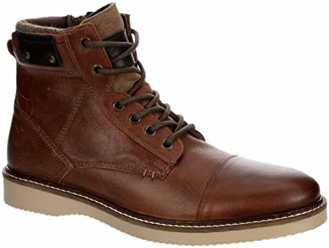 Franco Fortini Wyatt - Men's Casual Leather Lace Up Ankle Boots Brown, Size 13.0 Medium Width