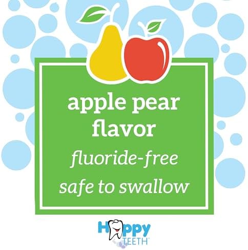 Dr. Brown’s Fluoride-Free Baby Toothpaste, Infant & Toddler Oral Care Apple Pear 1-Pack 1.4oz/40g, 0-3 years - 2