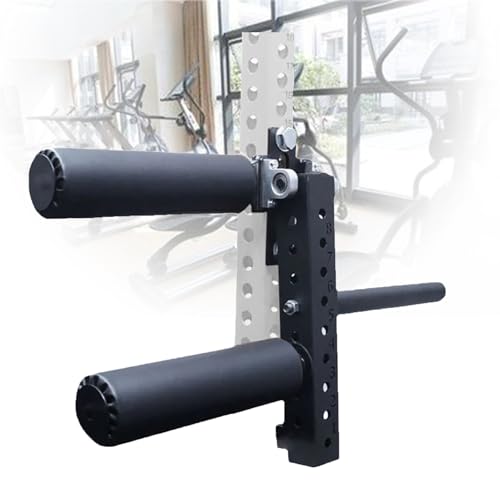 Extensión de piernas y accesorio para máquina de rizos para jaula de potencia, 8 posiciones ajustables para entrenamiento versátil de fuerza de piernas en el gimnasio en casa