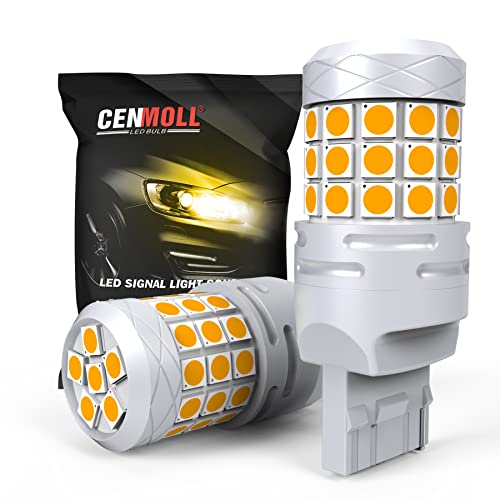 Ampoule LED W21W 7440 Jaune Ambre pour Sécuriser Vos Manœuvres de Nuit et Stationnement Difficile x2