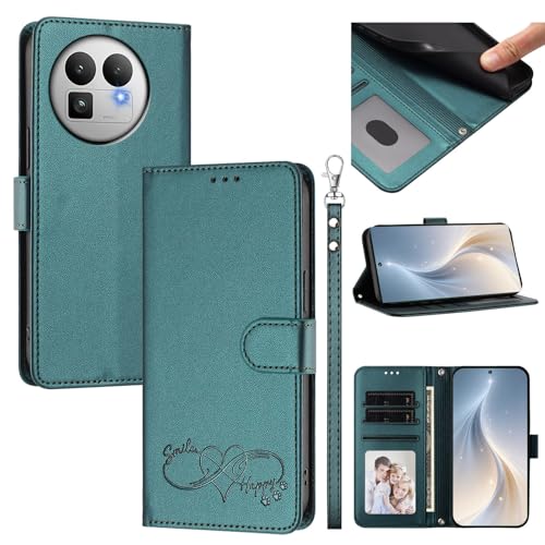 �X�}�z�P�[�X �Ή��@�� for Realme GT 8 Pro �X�}�z�P�[�X�y�J�[�h�E�������[�X���b�g�t�� �E�H���b�g�f�U�C�� �t���b�v�X�^���h �����h�~�@�\�zGreen