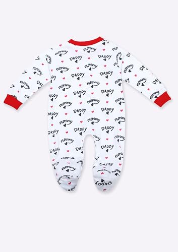 Image of TINYO Boy's Self Design Regular Fit Sleepsuit for Baby Kids