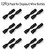 GeLive Wine Pegs Wall Mounted Vino Pins for Wine Bottles Holder Display on Wood Surface Concrete Wall Stylish Wine Rack Modern Wall Wine Storage Aluminum Alloy Black, Set of 6