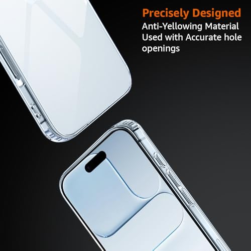 Image of Amozo for iPhone 17 Air Back Case Cover | Ultra Hybrid Transparent Camera and Drop Protection Back Case Cover for iPhone 17Air - (Polycarbonate|Clear)