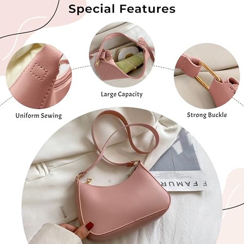 Image of Kraptick Hand Bag - Stylish Small Shoulder Bag for Women, Mini Shoulder Purse, Casual Lightweight Sling Bag for Women, Crossbody Bag for Ladies, Women's Travel Handbag