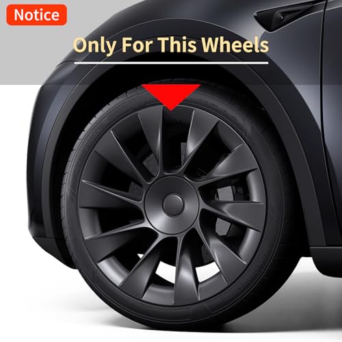 2PCS Model Y Rim Protector for Tesla (2020-2024) 20 Inches Wheel Rims Protection Cover, ABS Snap on Performance Hubcaps Accessories
