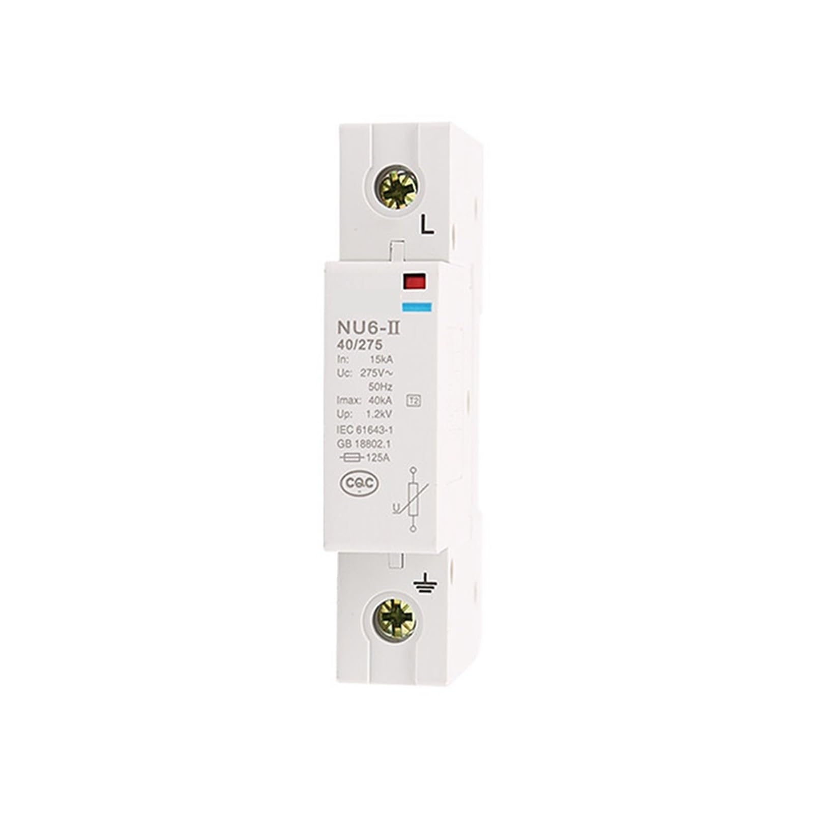 Parasurtenseur NU6 parafoudre modulaire 1 pôle 40kA 385V pour tableau - 2