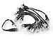 CablesOnline, 10-PACK 6-inch CAT6 Network UTP Ethernet RJ45 Flat-Design Patch Black Cable, (U6-000FK-10)