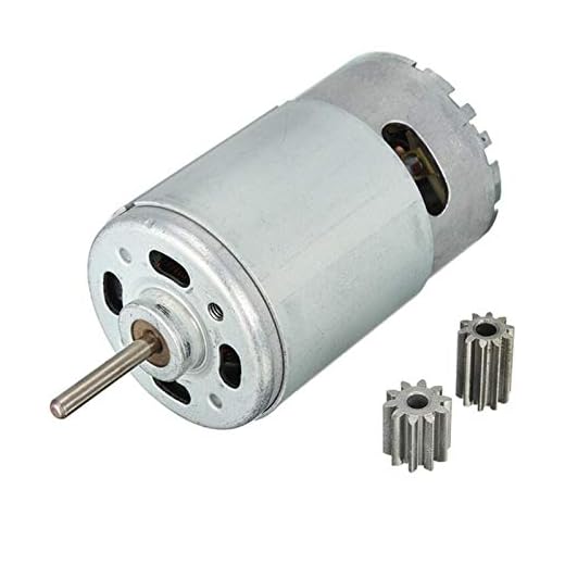 1PC DC Motor 12V 30000 RPM för barn elbil, RC Ride Baby Car Elmotor RS550 Växellåda 10 tänder Engine (Size : AS SHOW)