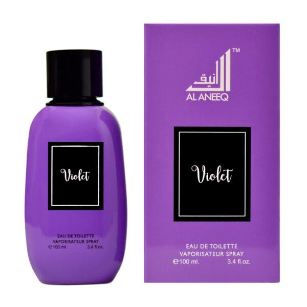 AL ANEEQ Violet Perfume for Women - Violets Fragrance Spray Eau de Toilette 100ml