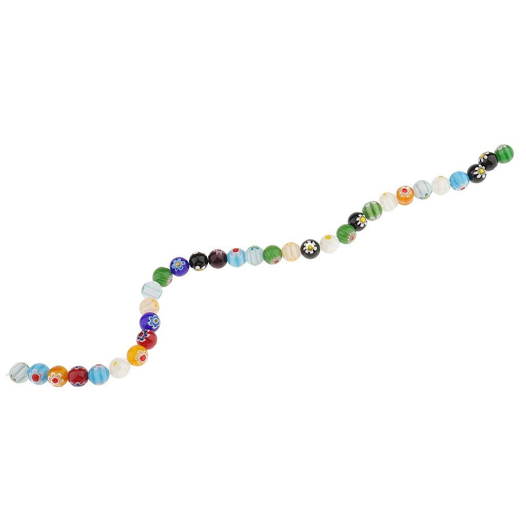 Flower parel kralen mixed color 10mm 10x - Kralenwinkel Albertien