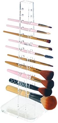 OnDisplay Acrylic Cosmetic Brush Organization Tower - Handmade Clear Acrylic Makeup Pencil/Brush Organizer for Vanity/Bath image 4