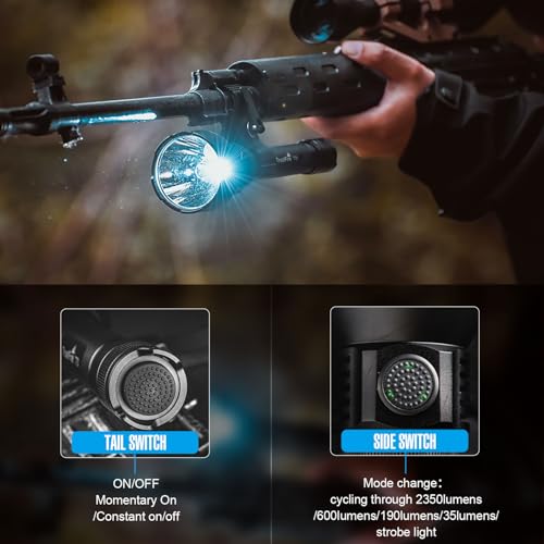 Lampe tactique rechargeable camping randonnée haute puissance