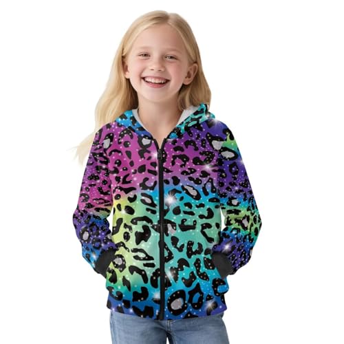 Girls and Toddlers Fleece Zip-Up Hoodie Sweatshirt Boys Girl Zip-Up Hoodies Jacket 6-14 Years Sport Sweatshirt Coat2