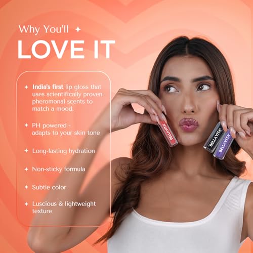 Image of BELLAVITA pH Adapting Lip Gloss 4ml | Glossy Finish | Hydrating & Non-sticky | Color Changing Based on pH | Love Spell