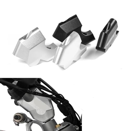 Adaptateur extension guidon pour Ducati Desert X de couleur argent