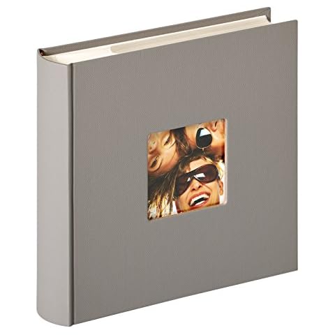 Walther design Fun Memo Slip-In Album, Textured cover, grey, 10x15 cm Cover