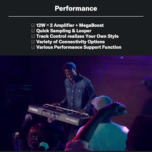 Image of Yamaha PSR-E583 61-Key Portable Keyboard with Touch Response, Advanced Built-in Voices & Styles, USB Connectivity, Performance Controls, Lightweight Design for Professional Use & Studio Practice