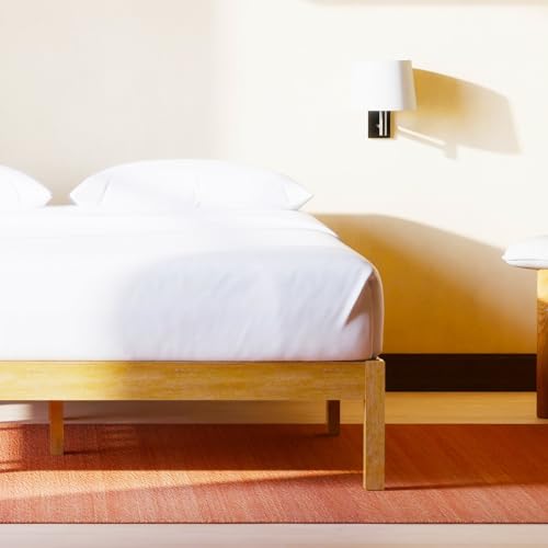 LIFEMENT Classic Wood Platform Bed Frame, Essential, Noise Free, Under