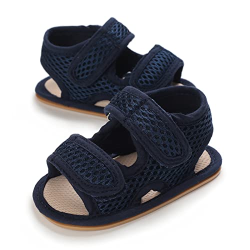 Image of RVROVIC Baby Boys Girls Sandals Premium Infant Summer Outdoor Shoes PU Lightweight Soft Anti-Slip Sole Toddler Prewalker