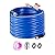 VEVOR 75ft Heated Water Hose for RV, Heated Drinking Water Hose Antifreeze to -45°F, Automatic Self-regulating, 5/8" I.D. with 3/4" GHT Adapter, Lead and BPA Free