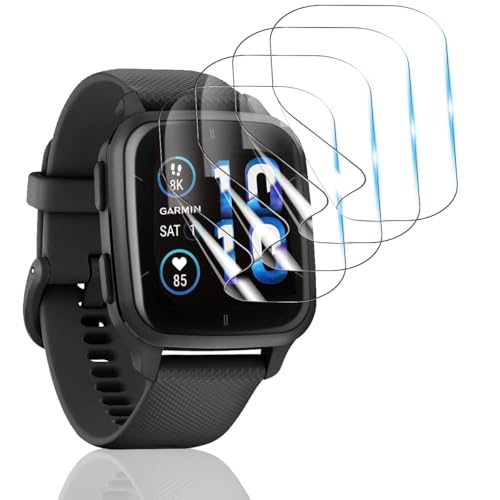 Bekiikoo 4 Piezas Protector para Garmin Venu Sq 2, TPU flexible de protección completa, HD Antiarañazos, Cobertura Completa Protector de Pantalla para Garmin Venu Sq 2, [No vidrio templado]