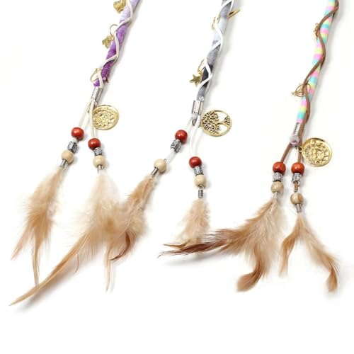 Accesorios para cabello con clip boho trenzas dreadlocks 3 piezas miniatura 5