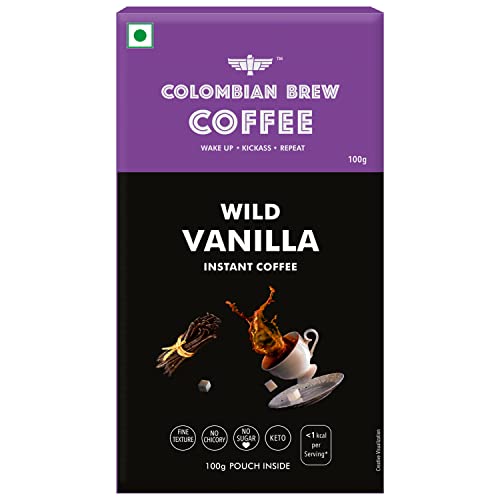 Image of Colombian Brew Vanilla Instant Coffee Powder, No Sugar, 100g Buy 2 Get 1 Free