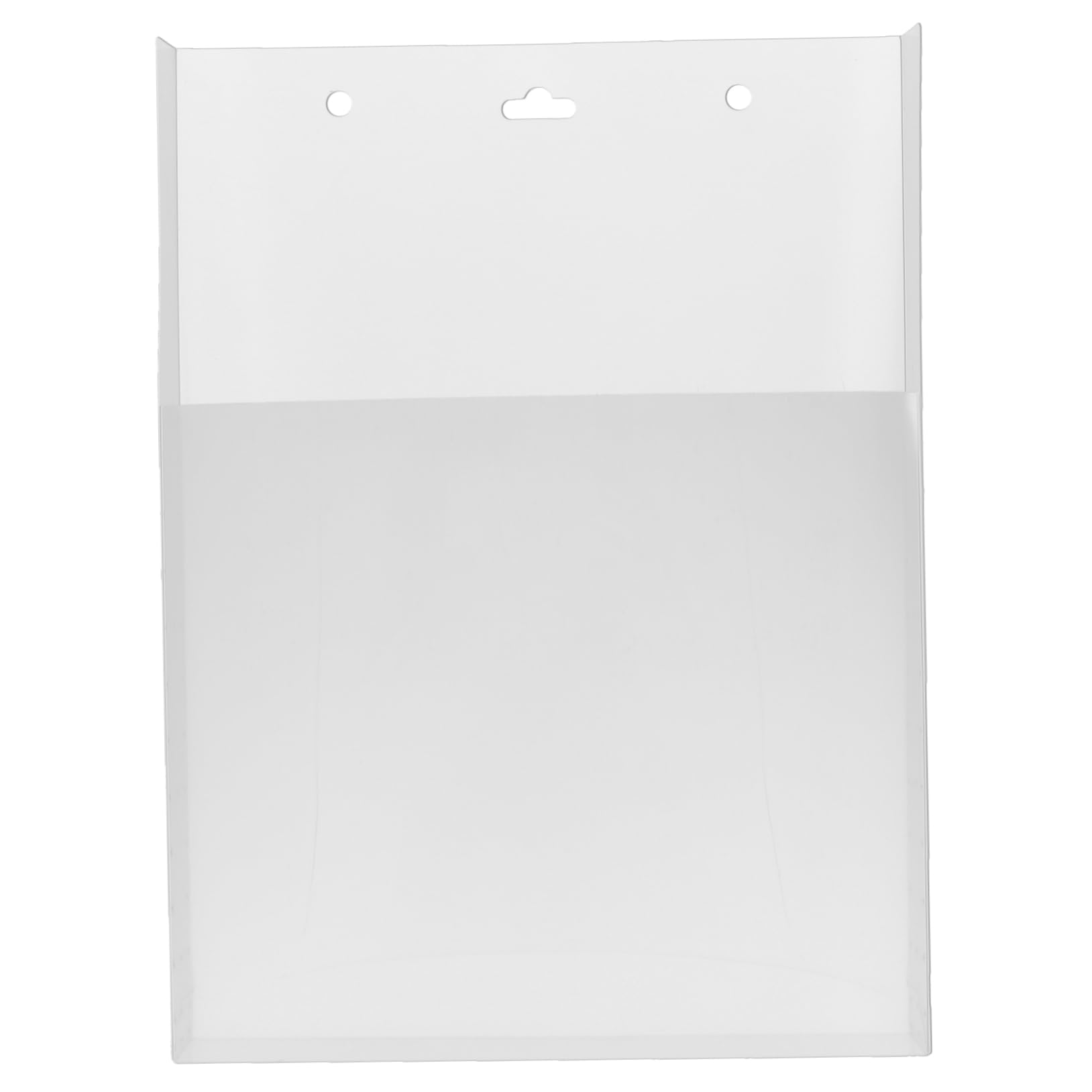 KALLORY 2pcs Wall-mounted File Organizer Material Document Holder for Office Space-saving Storage for Letters Magazines and Papers Easy Wall Installation